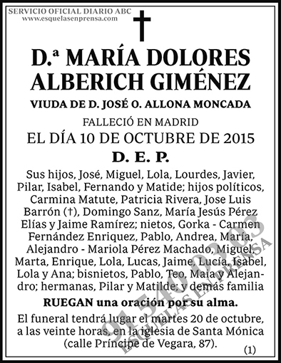 María Dolores Alberich Giménez
